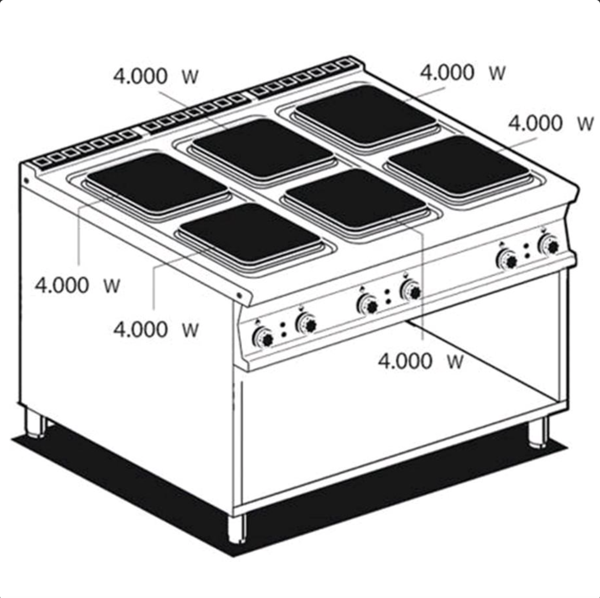 Professional electric cookers AFP / PCQ-912ET