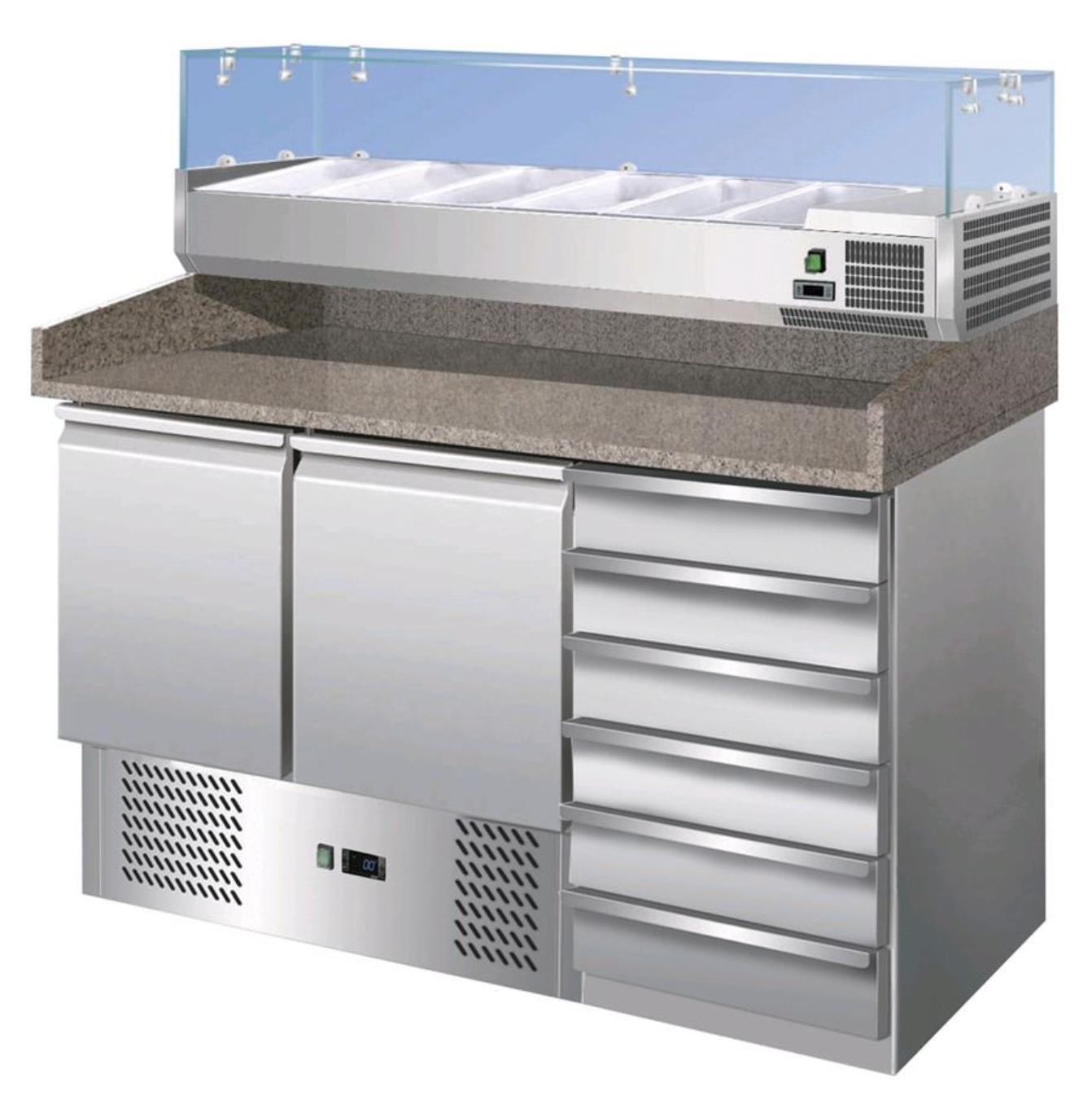 AFP / G-S903PZCAS/14033V FC tn fridge table in stainless steel