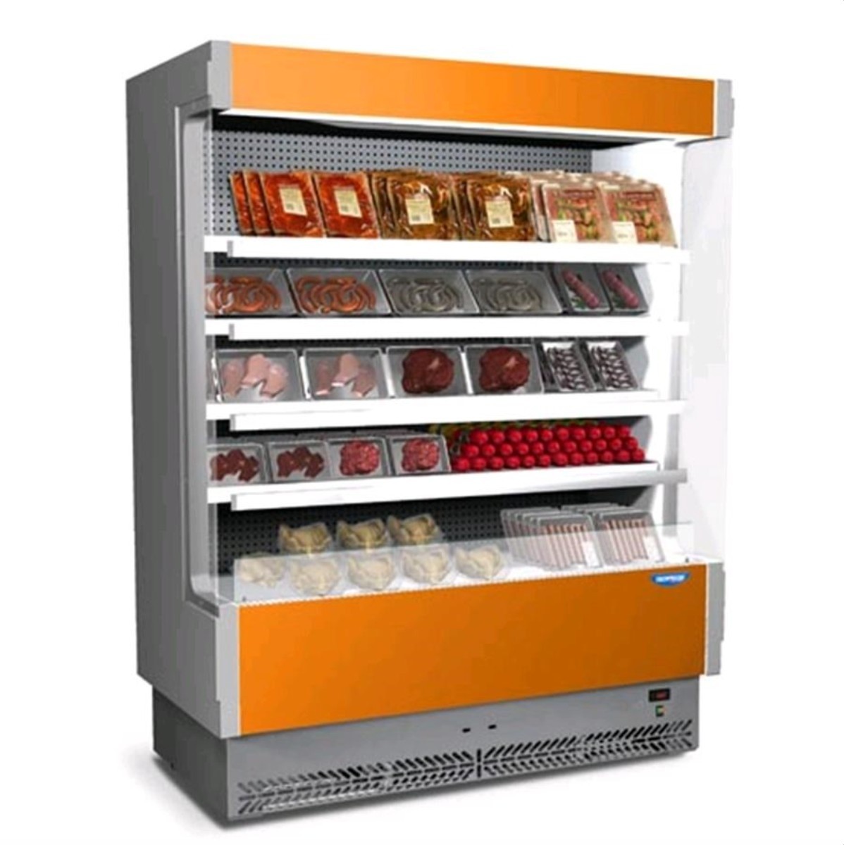 AFP / SPEED80 refrigerated wall display PAINTED for pre-packaged meat